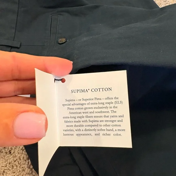 NWT Brooks Brothers PLAIN FRONT SUPIMA COTTON W48/L32